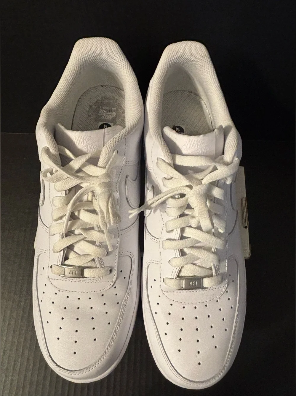 Nike Air Force 1 Mens Size 14 '07 Low Triple White Sneakers CW2288-111